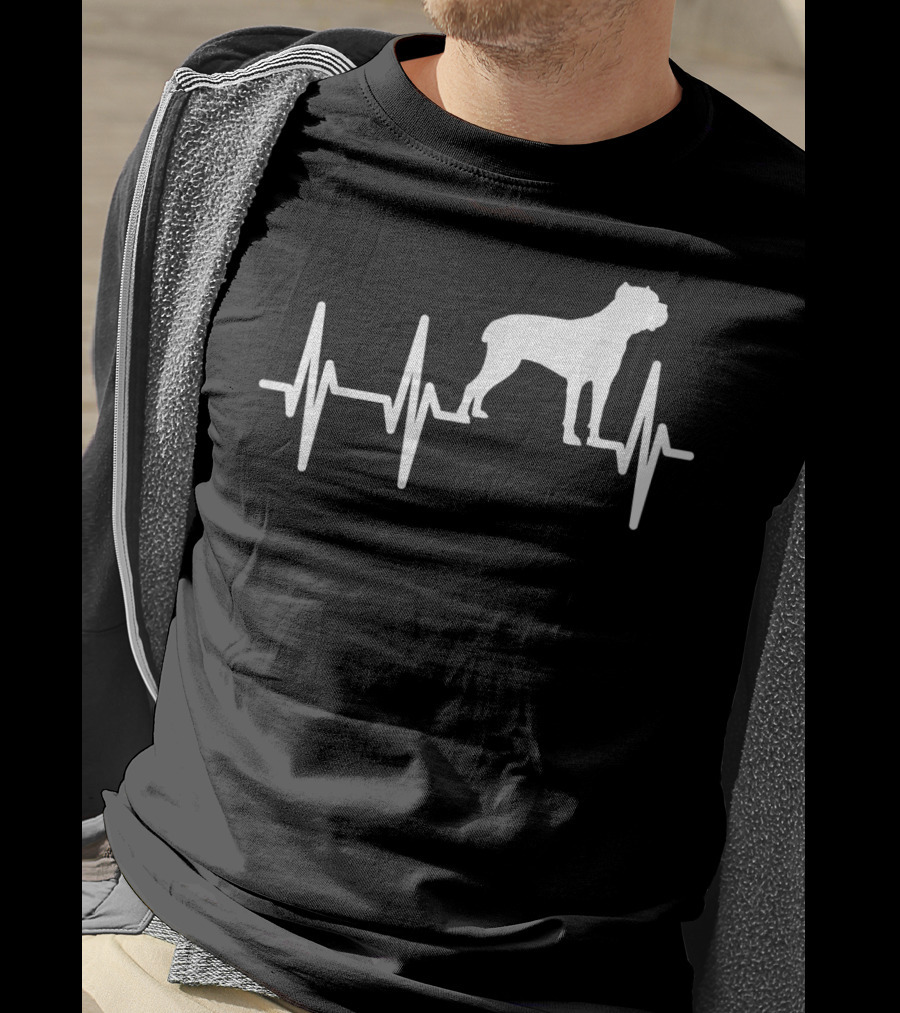 Cane Corso Heartbeat Dog Pet Lover T-Shirt