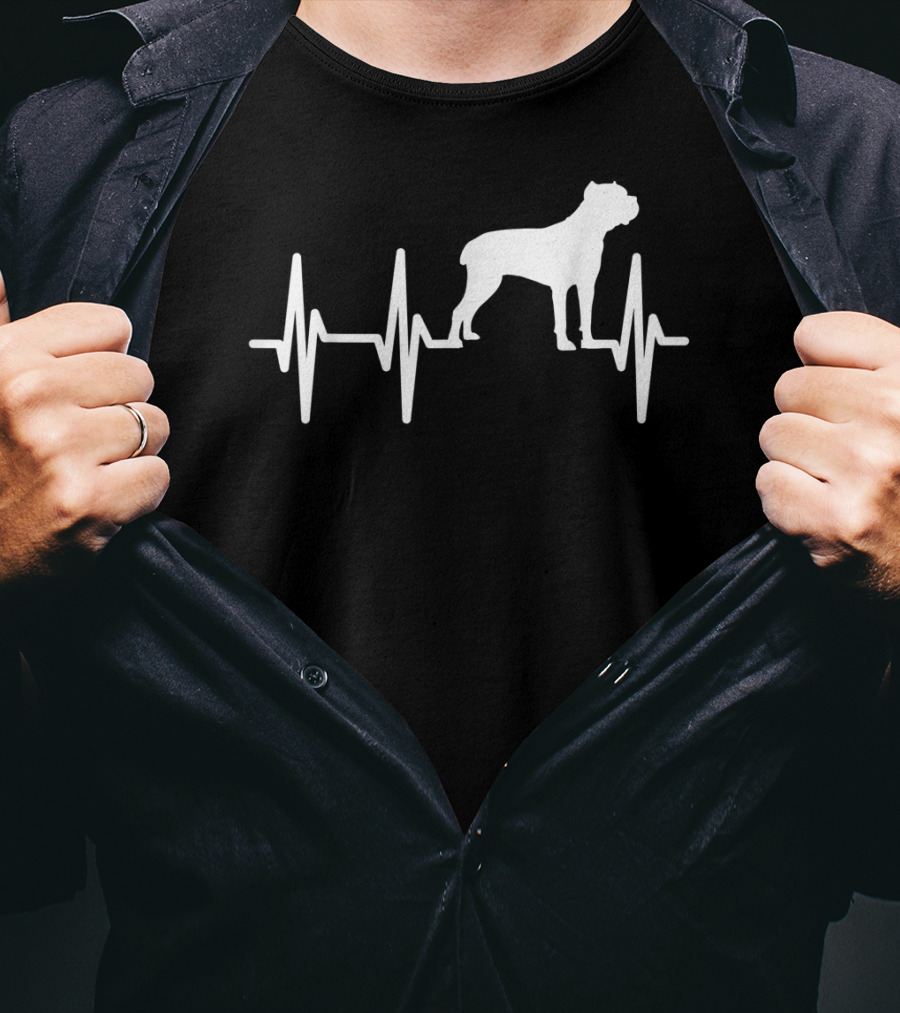Cane Corso Heartbeat Dog Pet Lover T-Shirt
