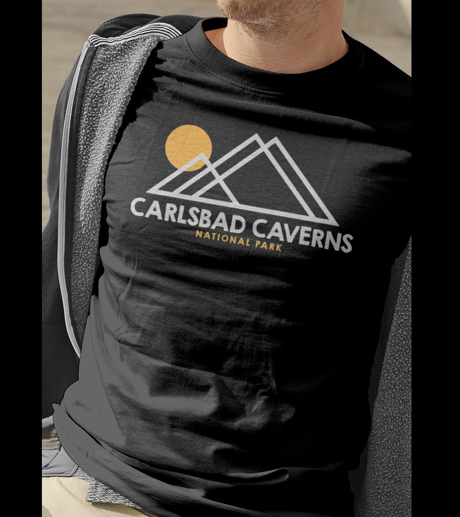 Carlsbad Caverns National Park New Mexico Mountains Sun T-Shirt