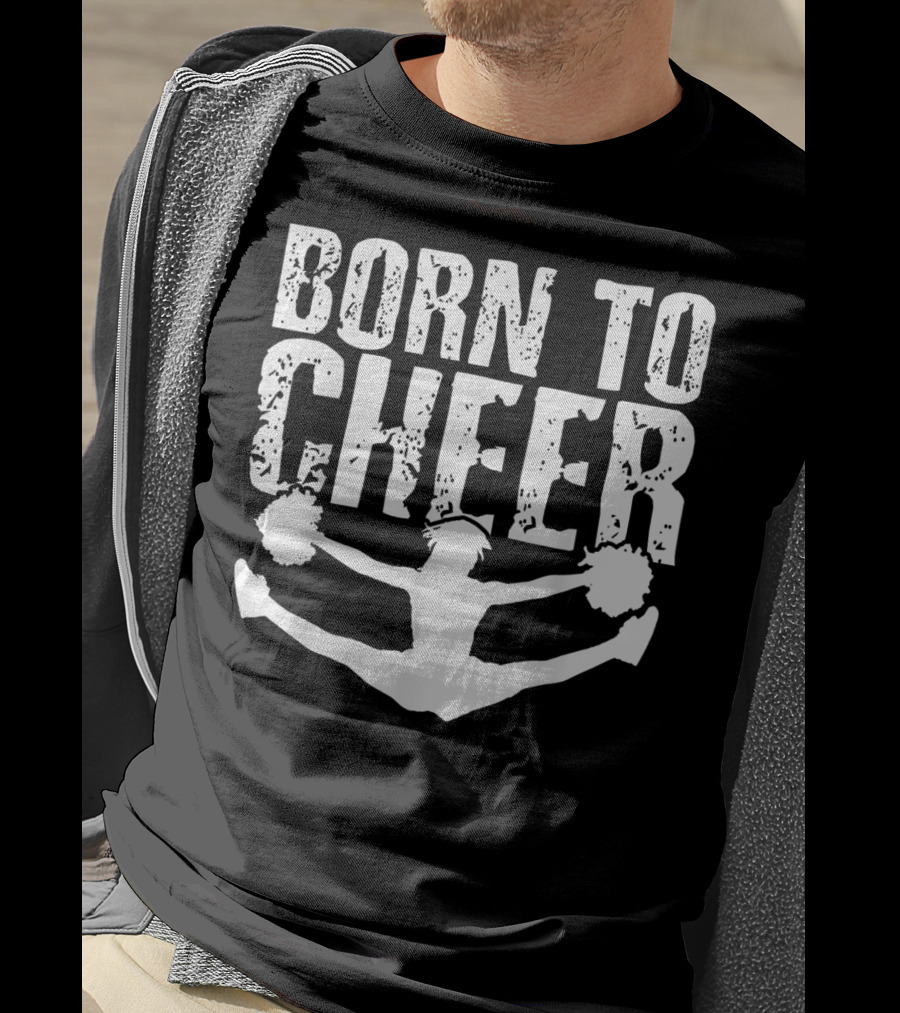 Born To Cheer Cheerleading Squad Split Jump T-Shirt