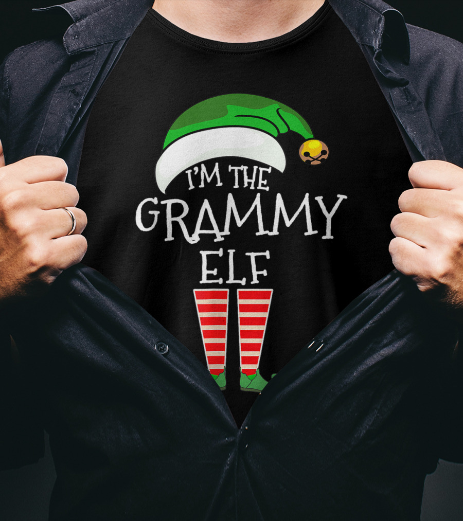 Christmas Family Matching Costume I'm The Grammy Elf T-Shirt