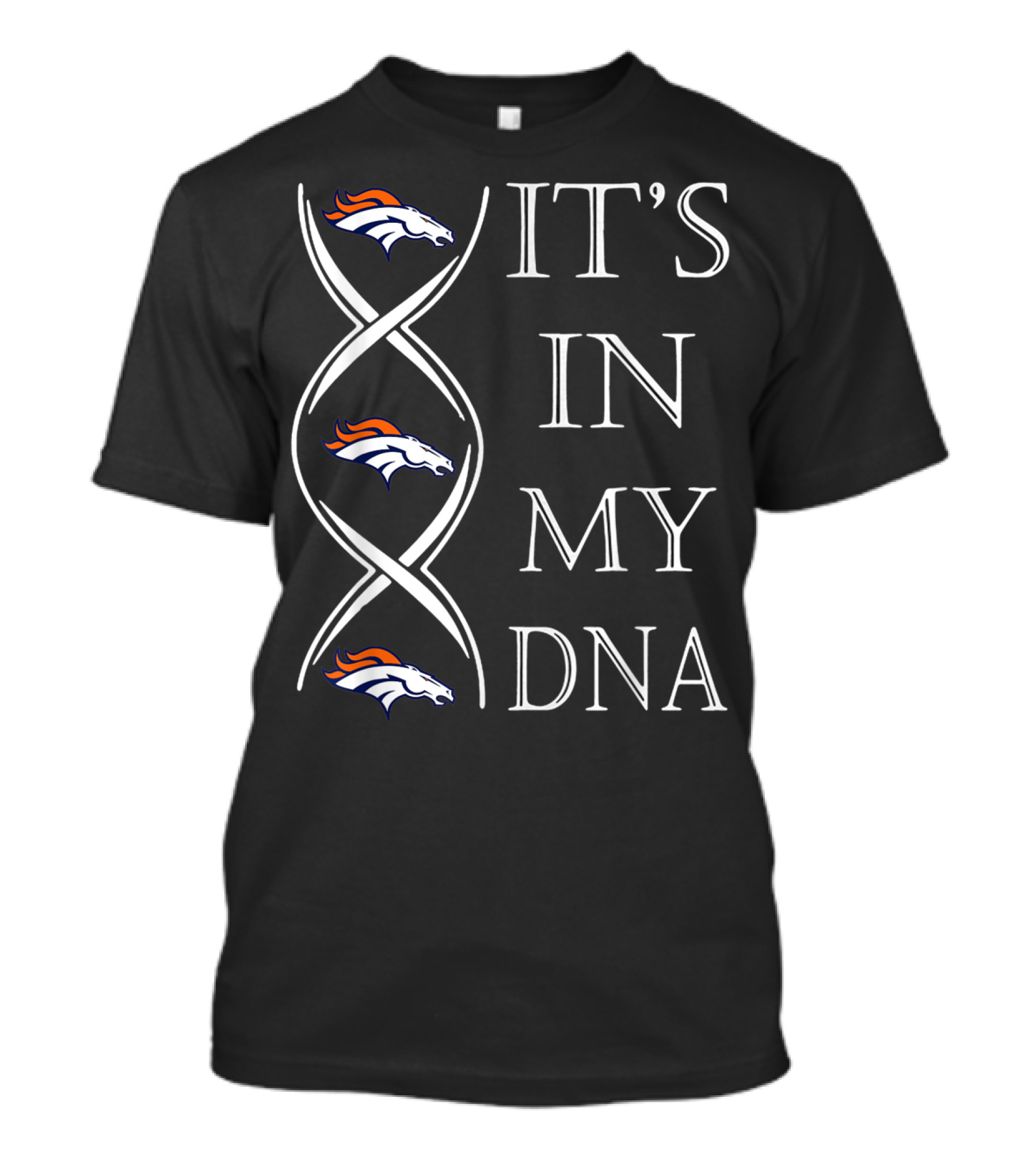 Denver Broncos It's In My DNA Christmas Football T-Shirt
