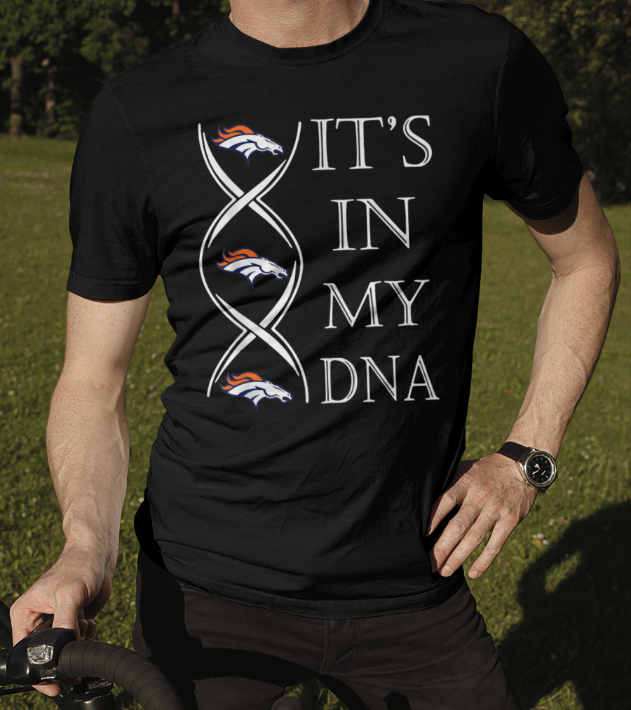 Denver Broncos It's In My DNA Christmas Football T-Shirt