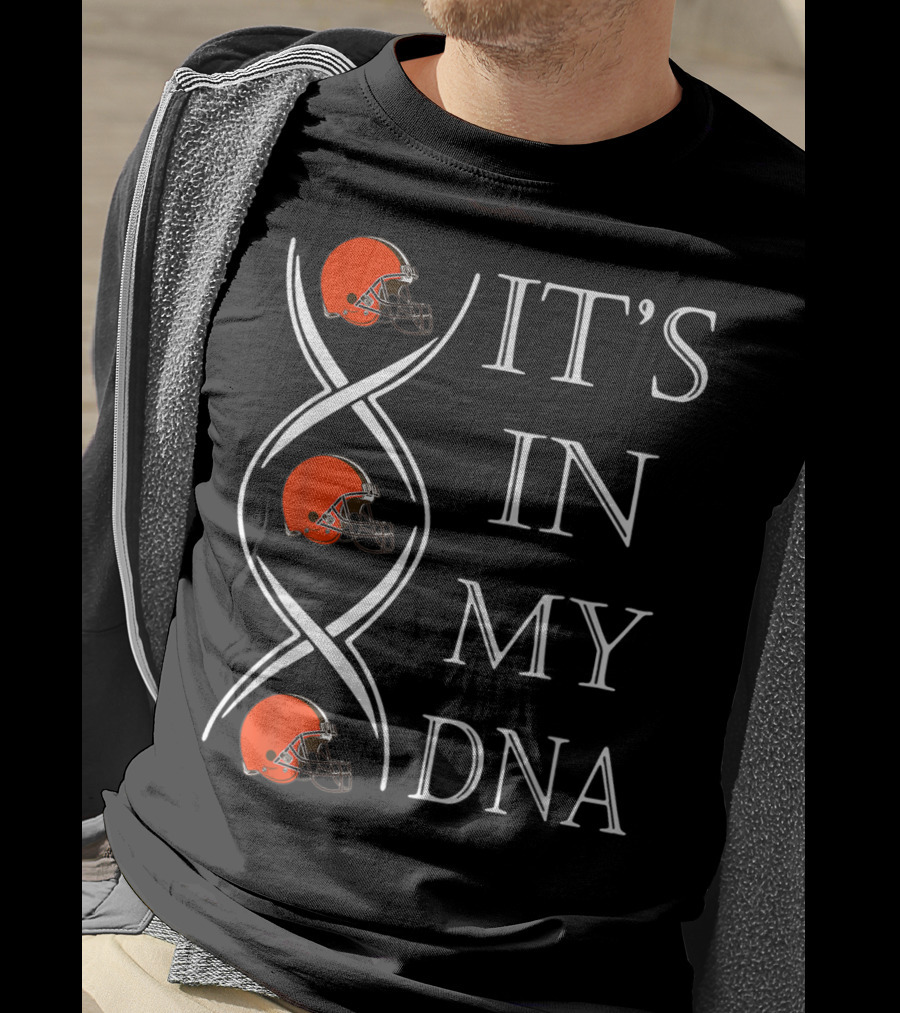 Cleveland Browns It's In My DNA Football Helmets T-Shirt