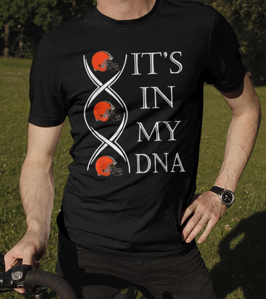 Cleveland Browns It's In My DNA Football Helmets T-Shirt