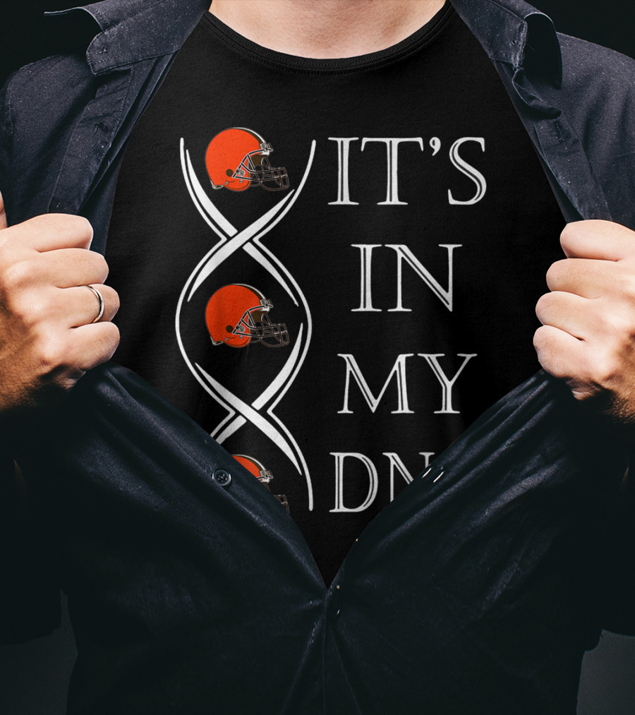 Cleveland Browns It's In My DNA Football Helmets T-Shirt