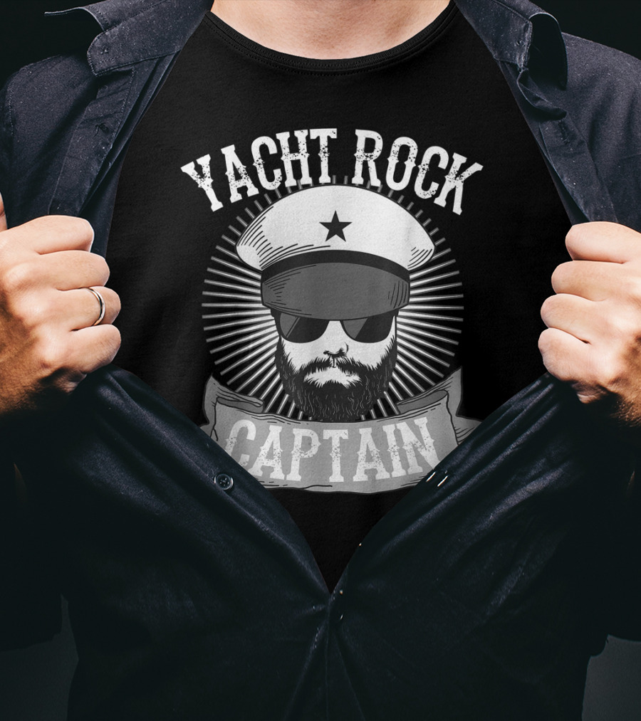 Yacht Rock Captain Funny Music Lover Boat T-Shirt
