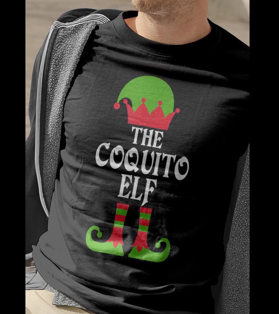 The Coquito Elf Christmas Boricua Puerto Rican T-Shirt