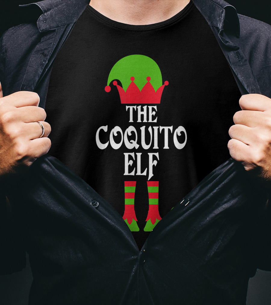 The Coquito Elf Christmas Boricua Puerto Rican T-Shirt