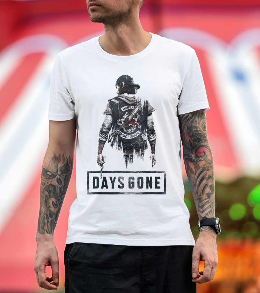 Days Gone Game Character Back View T-Shirt