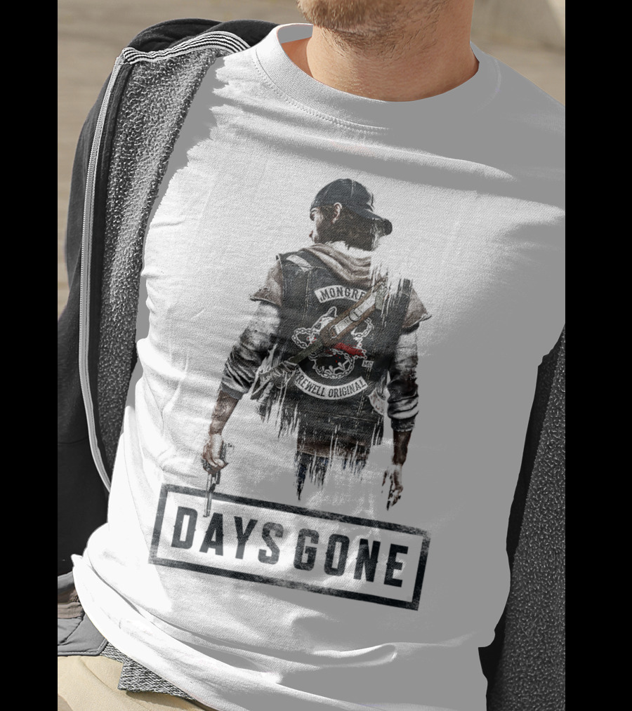 Days Gone Game Character Back View T-Shirt