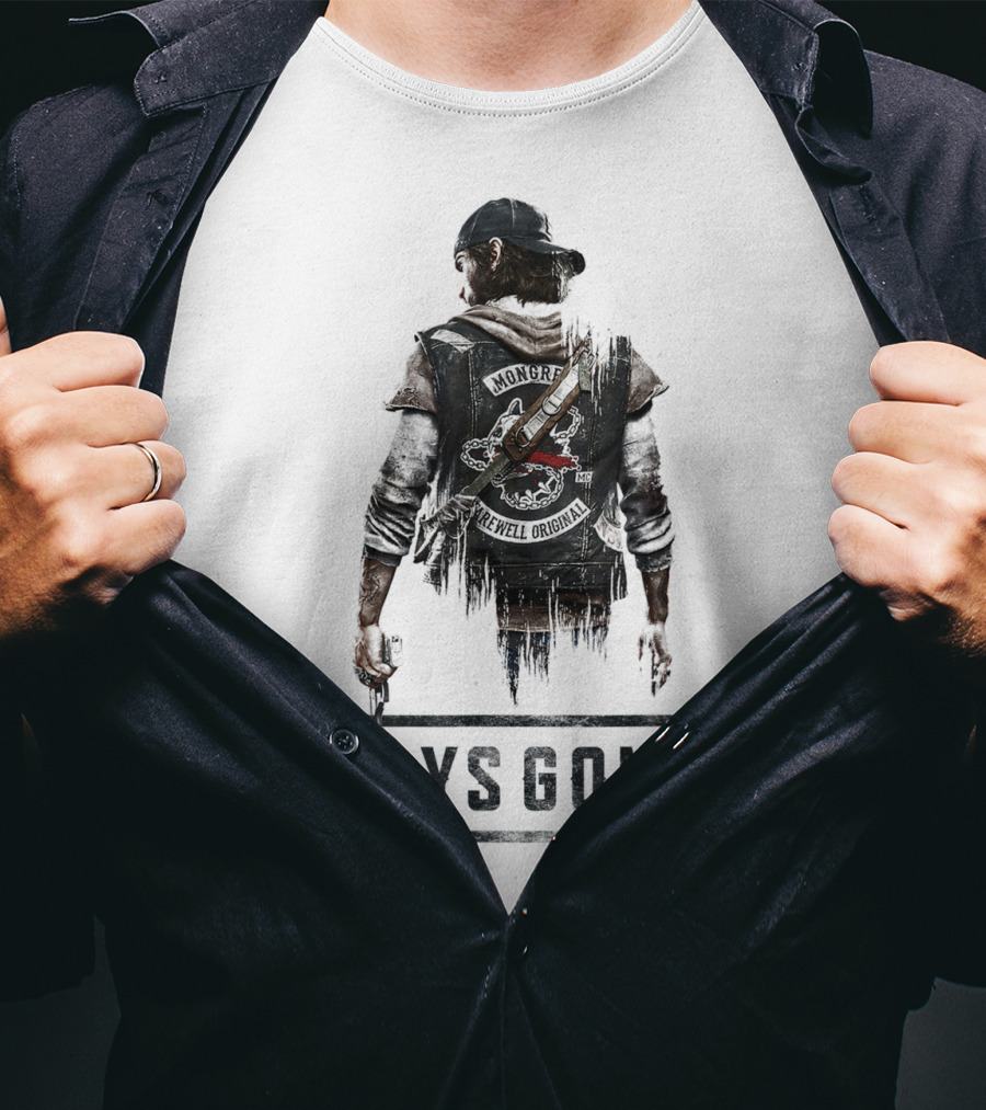 Days Gone Game Character Back View T-Shirt
