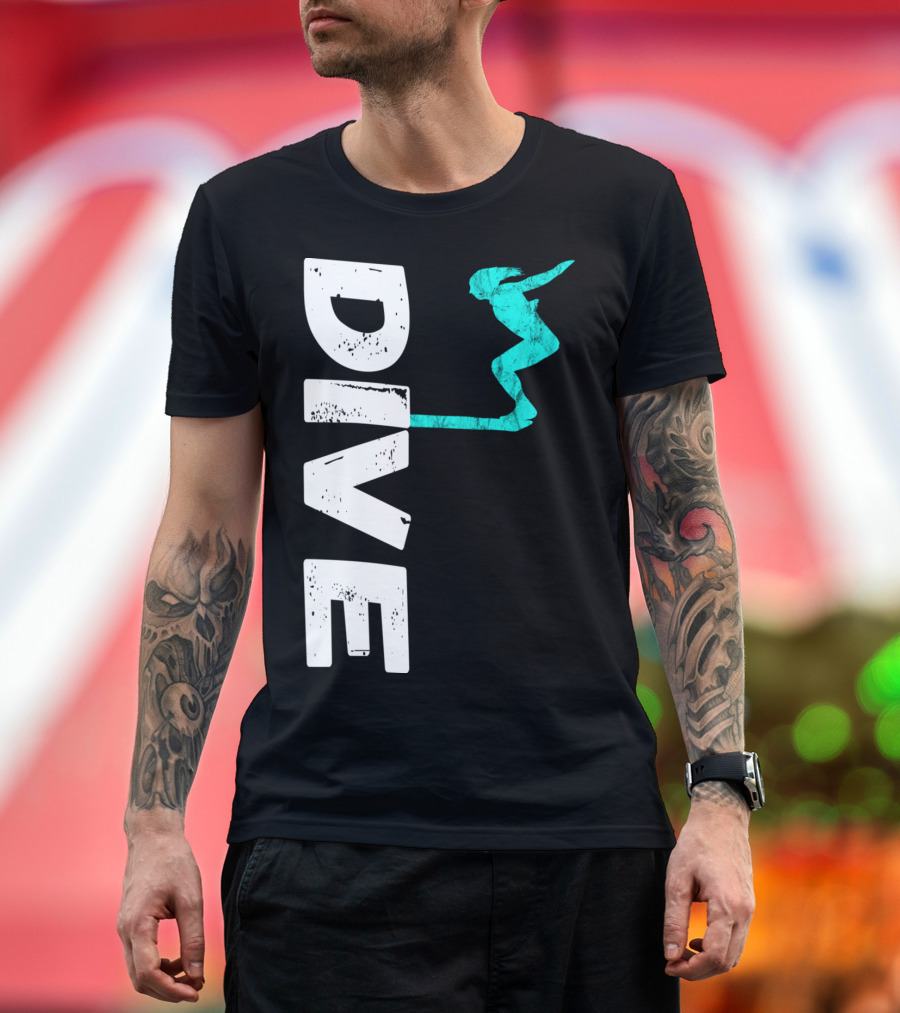 Dive Springboard Platform Diving Board Jumper T-Shirt