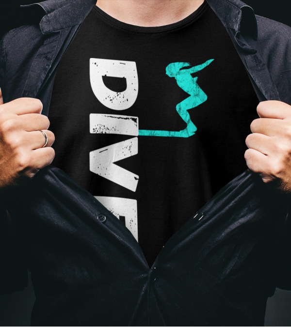 Dive Springboard Platform Diving Board Jumper T-Shirt