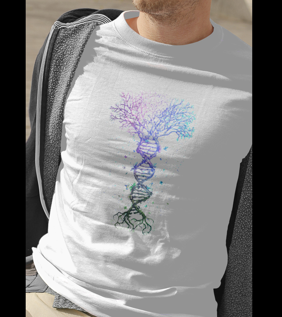 Dna Tree Life Earth Genetics Biologist Science Nature T-Shirt