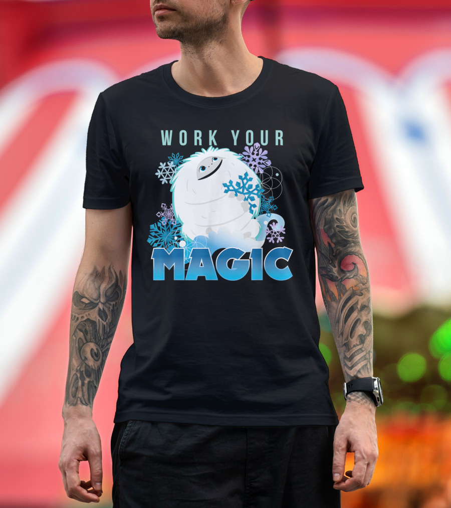 Dreamworks Abominable Work Your Magic Yeti With Snowflakes T-Shirt