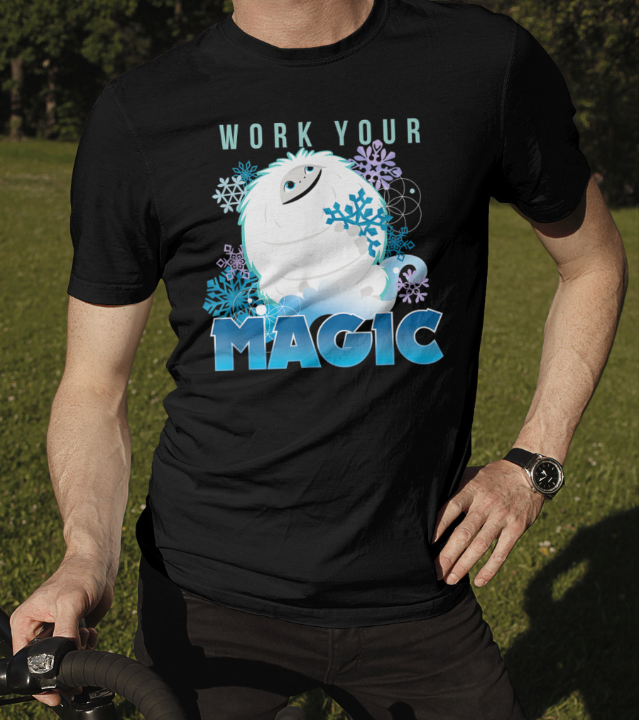 Dreamworks Abominable Work Your Magic Yeti With Snowflakes T-Shirt