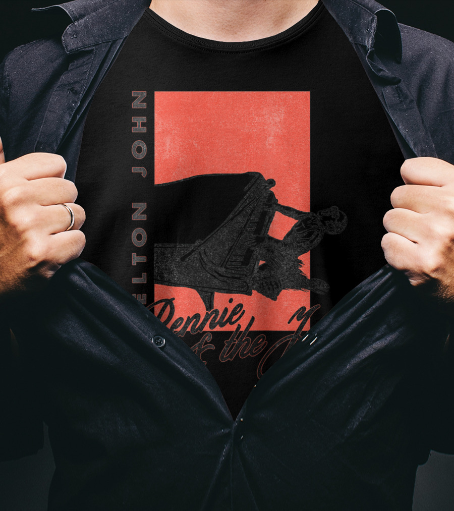 Elton John Bennie And The Jets Piano T-Shirt