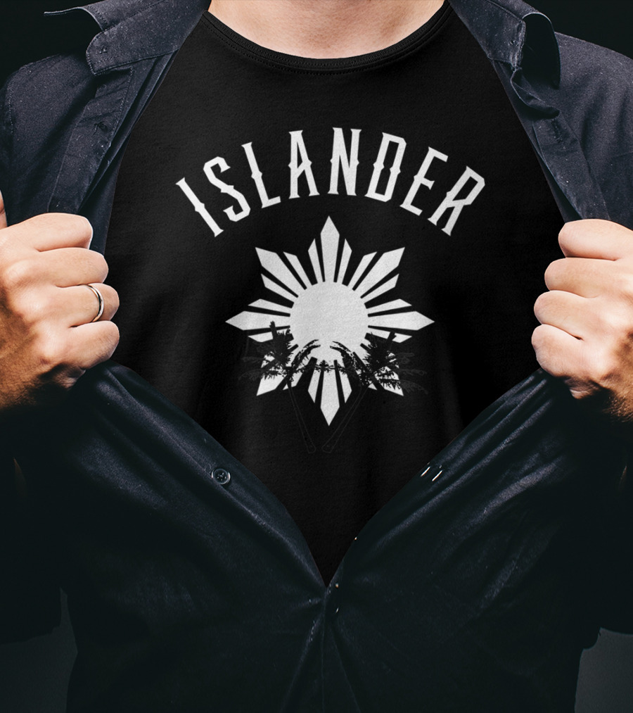 Islander Filipino Heritage Hawaiian Polynesian Starburst Palms T-Shirt