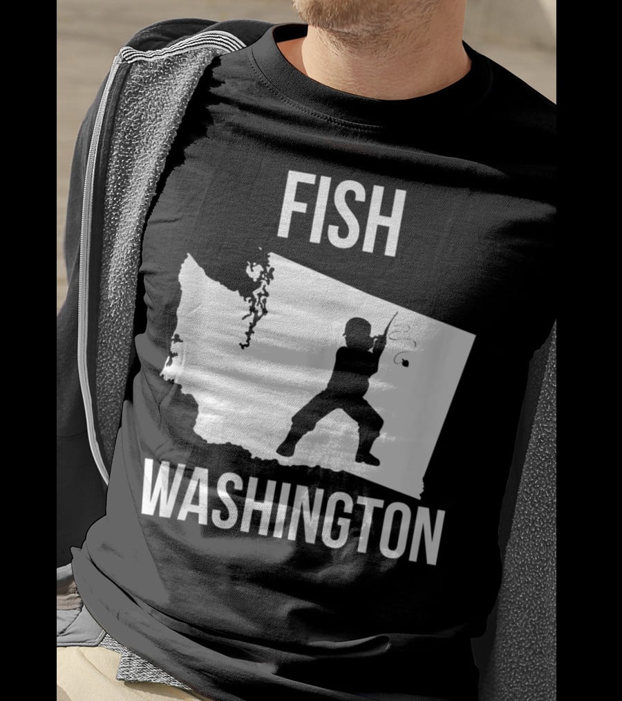 Fish Washington State Fishing Pride T-Shirt