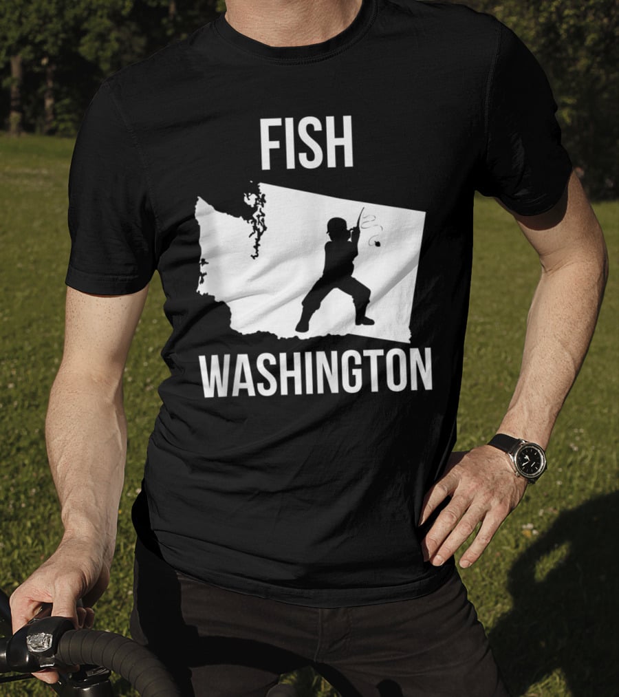 Fish Washington State Fishing Pride T-Shirt