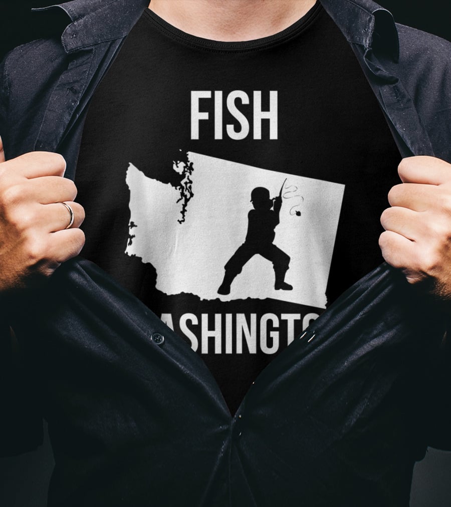Fish Washington State Fishing Pride T-Shirt