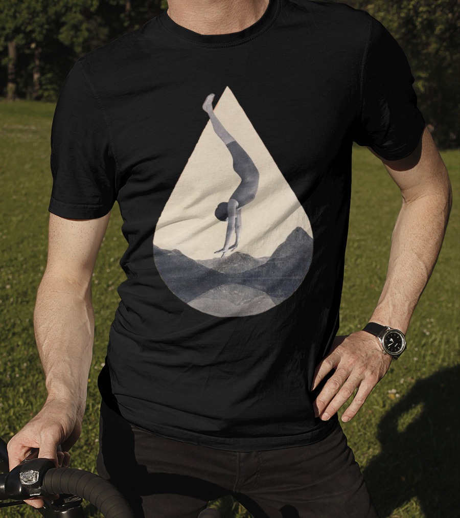Fms 002 Flipped Upside Down Acrobat Over Mountains T-Shirt