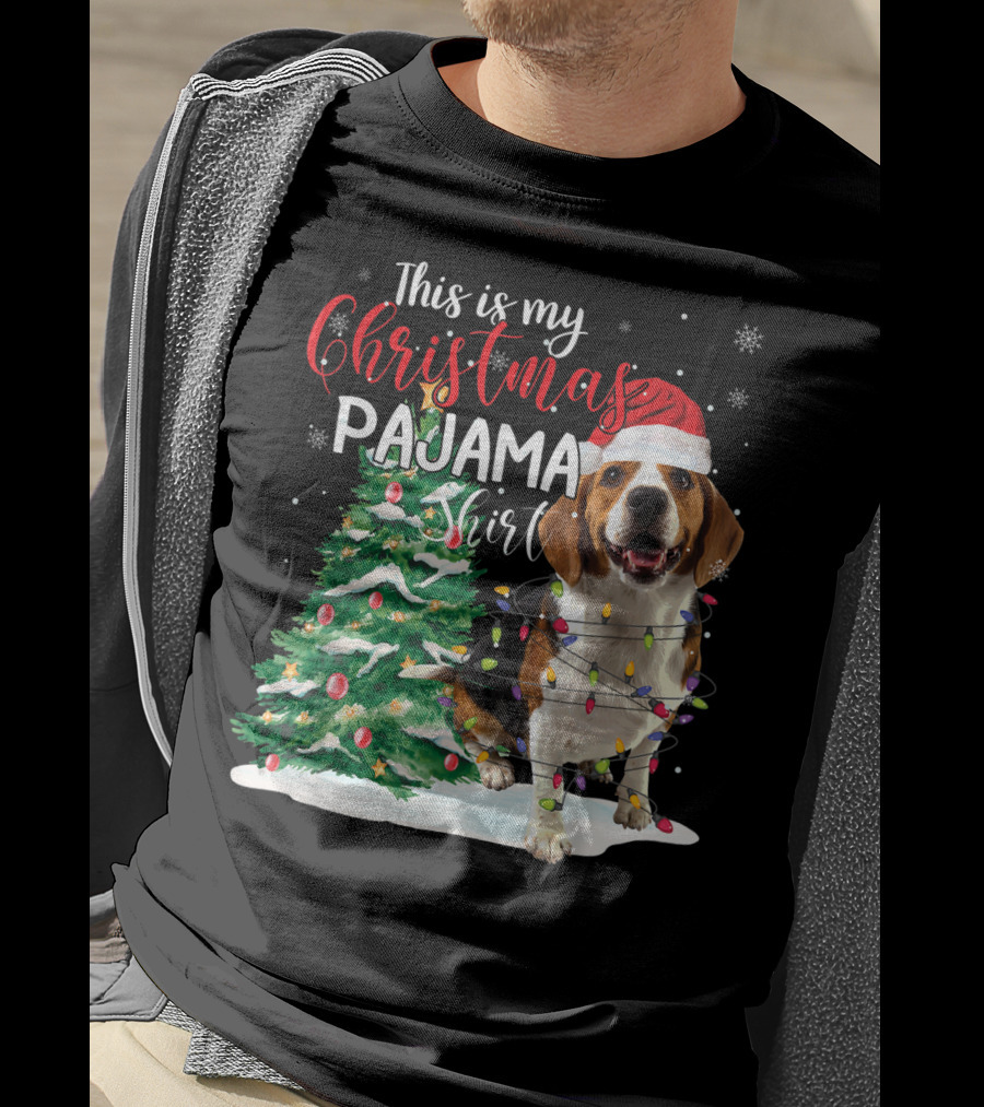 This Is My Christmas Pajama Shirt Beagle Dog T-Shirt