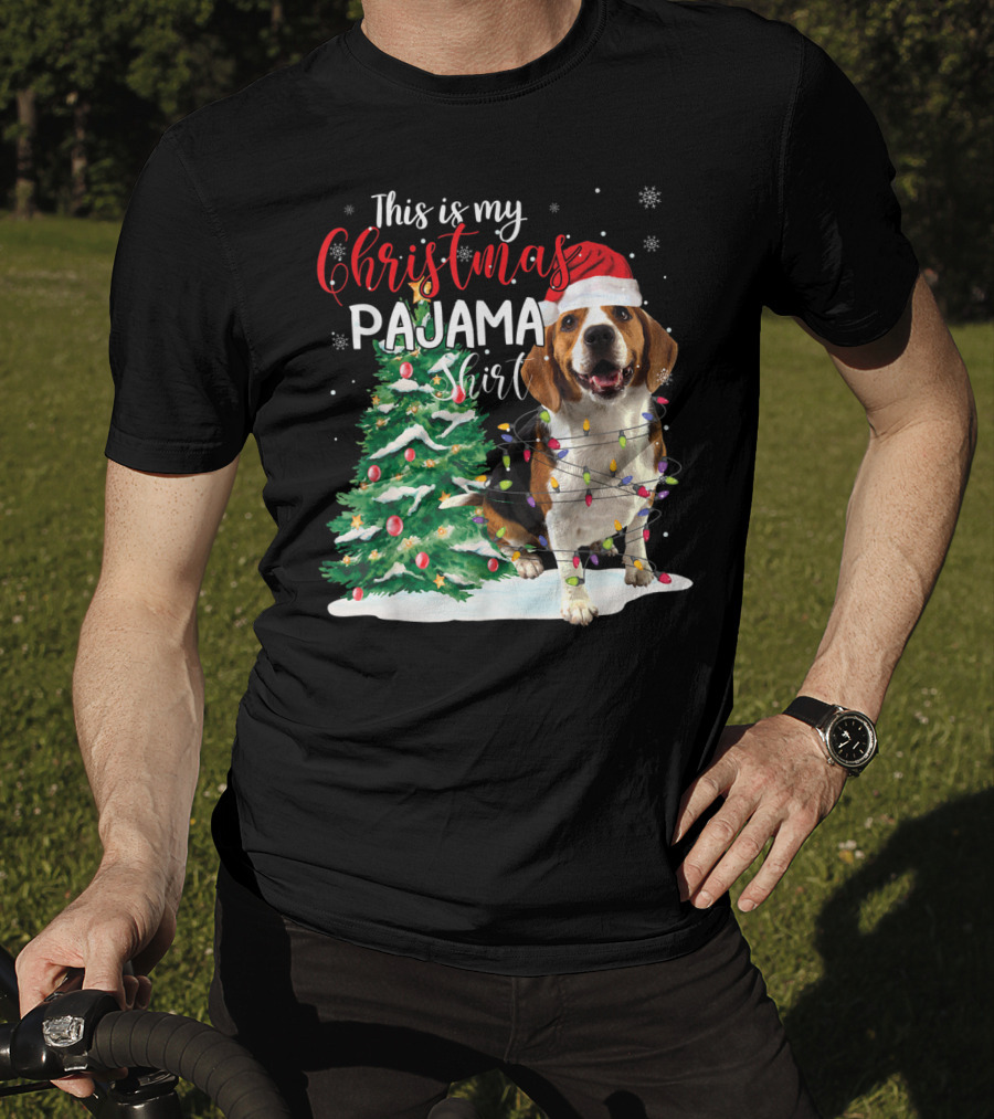 This Is My Christmas Pajama Shirt Beagle Dog T-Shirt