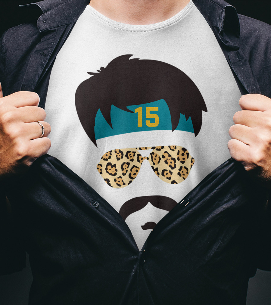 Jacksonville Football Uncle Rico Leopard Sunglasses 15 Headband 904 T-Shirt