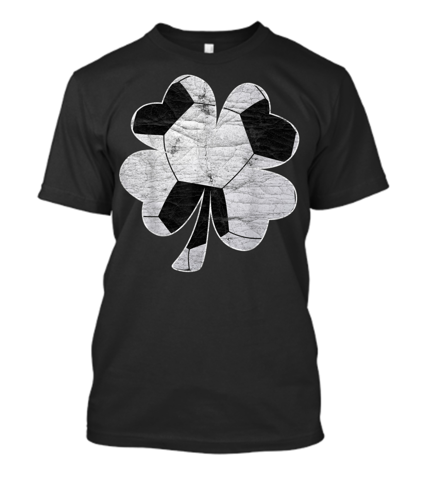 Funny Soccer Irish Shamrock Boys Men T-Shirt