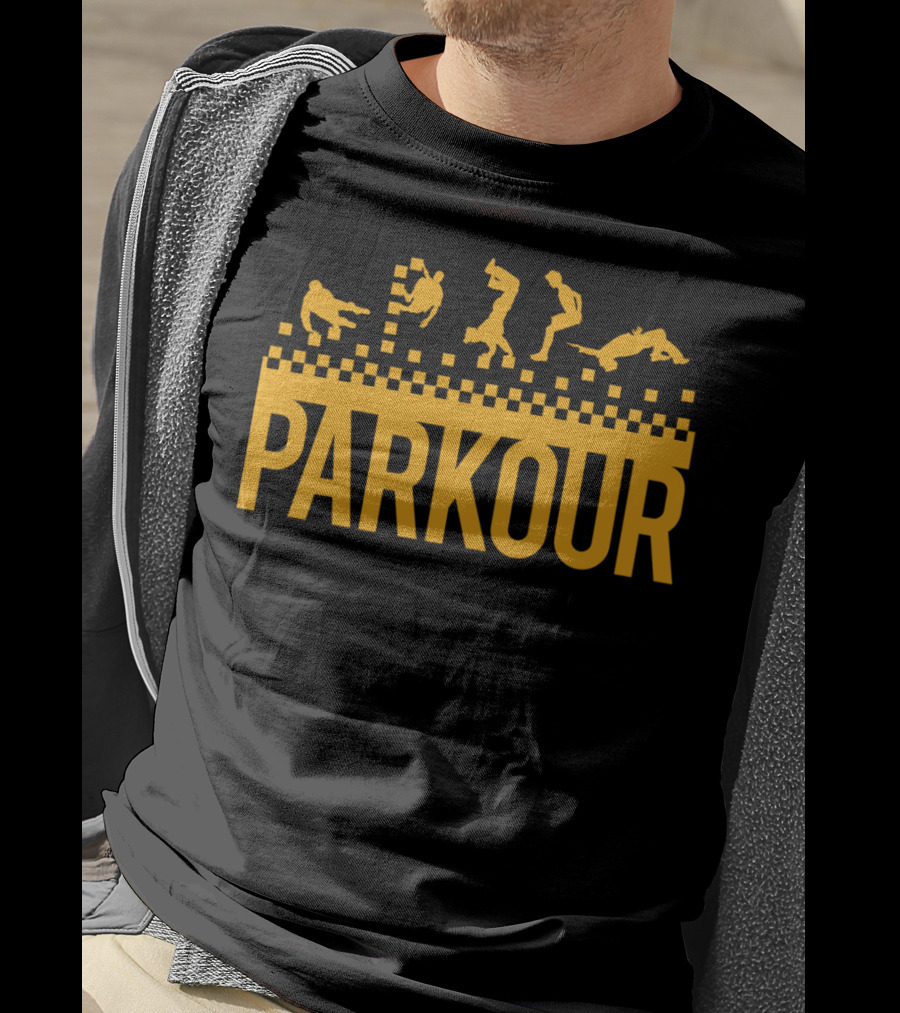 Vintage Parkour Free Running Action T-Shirt