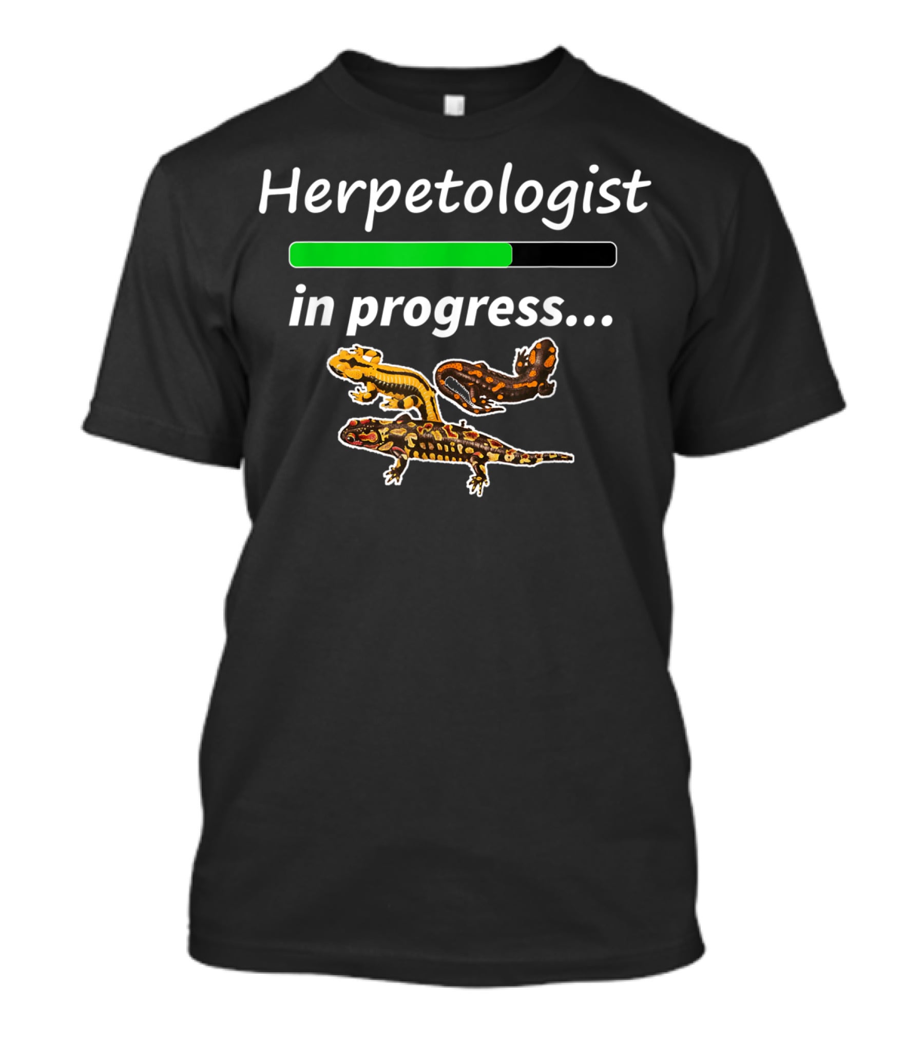 Herpetologist In Progress Tiger Salamander T-Shirt