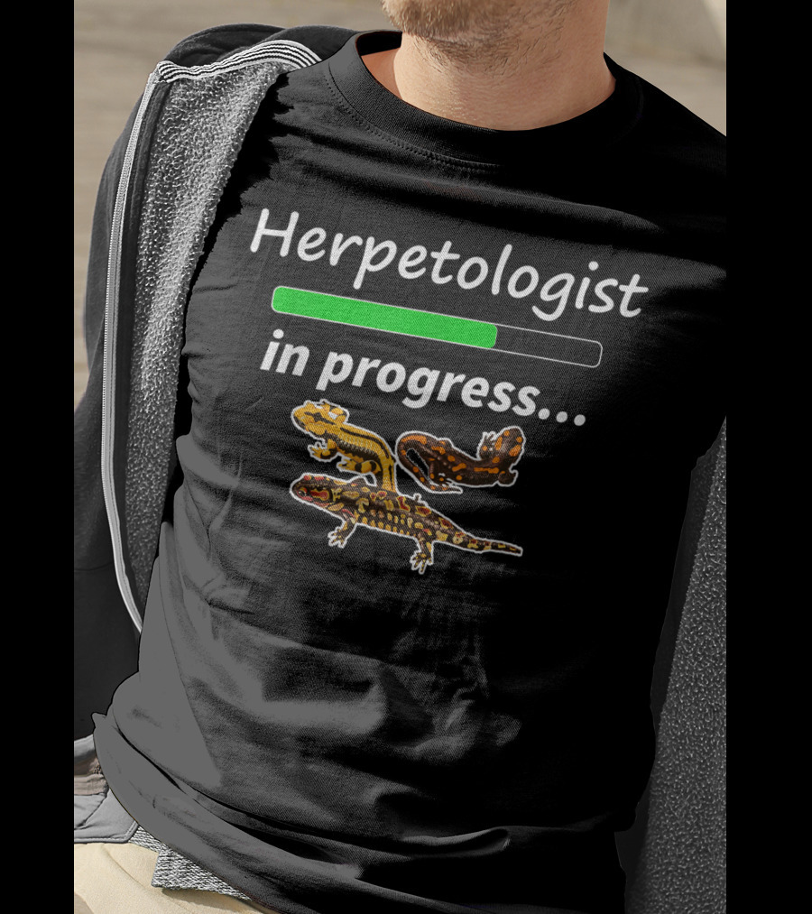 Herpetologist In Progress Tiger Salamander T-Shirt