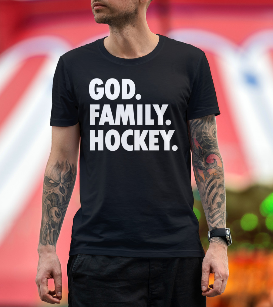 God Family Hockey T-Shirt