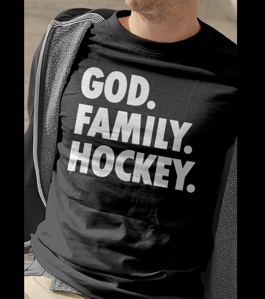 God Family Hockey T-Shirt