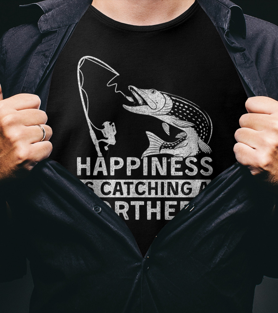 Happiness Is Catching A Northern Pike Camping T-Shirt