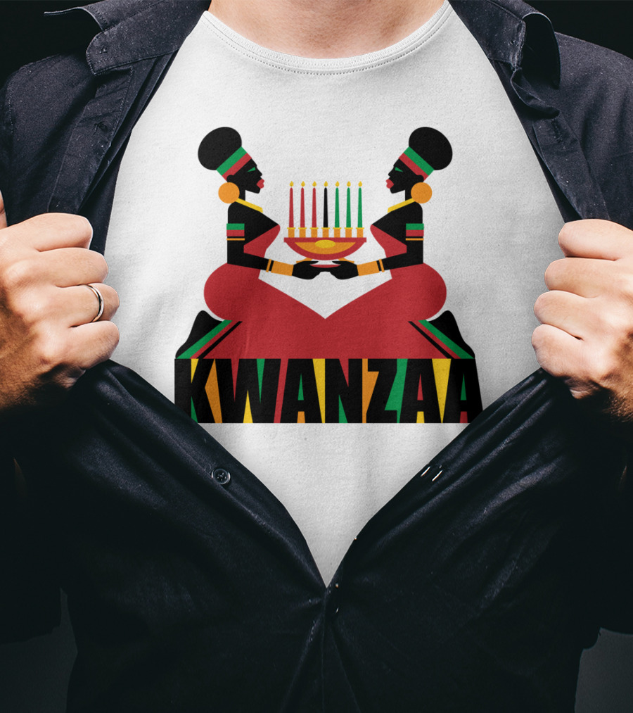 Kwanzaa Celebration African Kinara Tradition T-Shirt