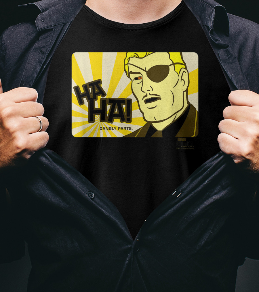 Ha Ha Dangly Parts Harvey Birdman Attorney At Law Phil Ken Sebben T-Shirt