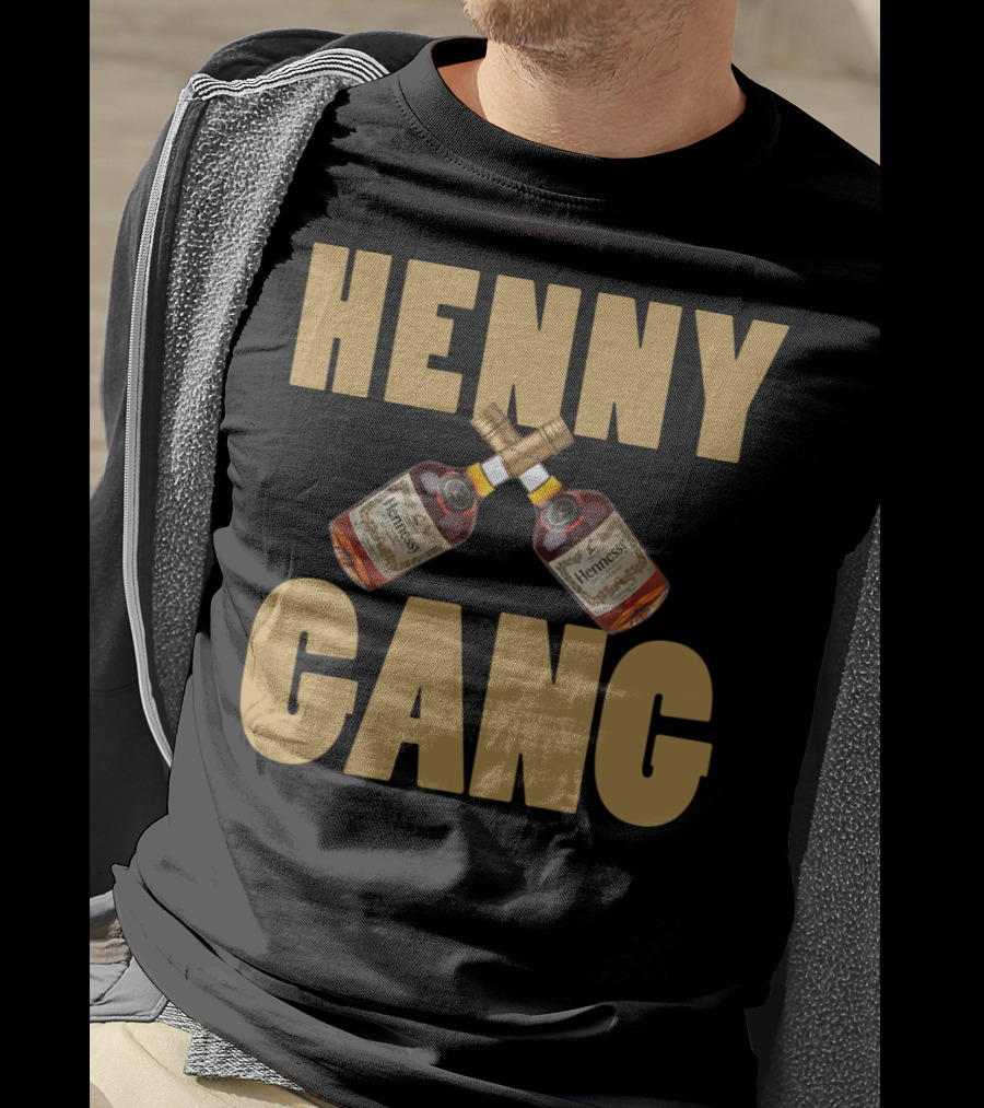 Henny Gang Hennessy Bottle Crossover T-Shirt