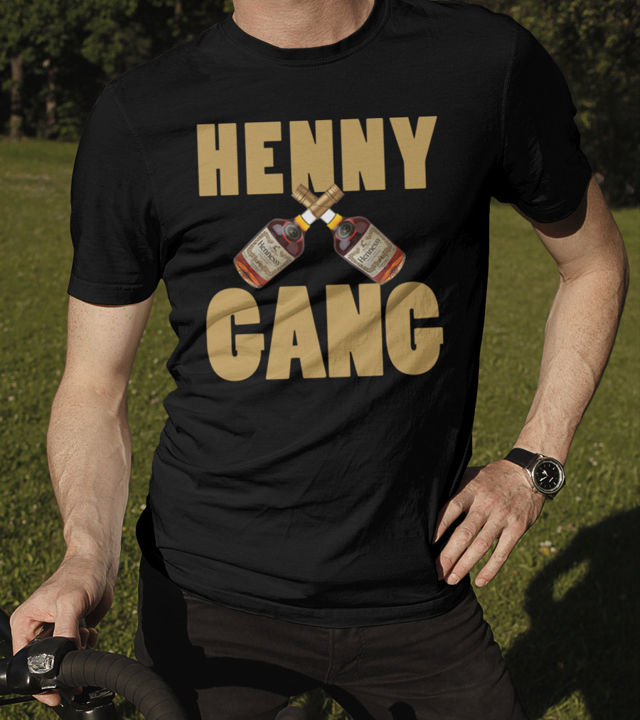 Henny Gang Hennessy Bottle Crossover T-Shirt