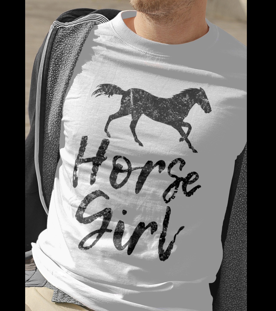 Horse Lover Horse Girl Equestrian Cowgirl Racing T-Shirt