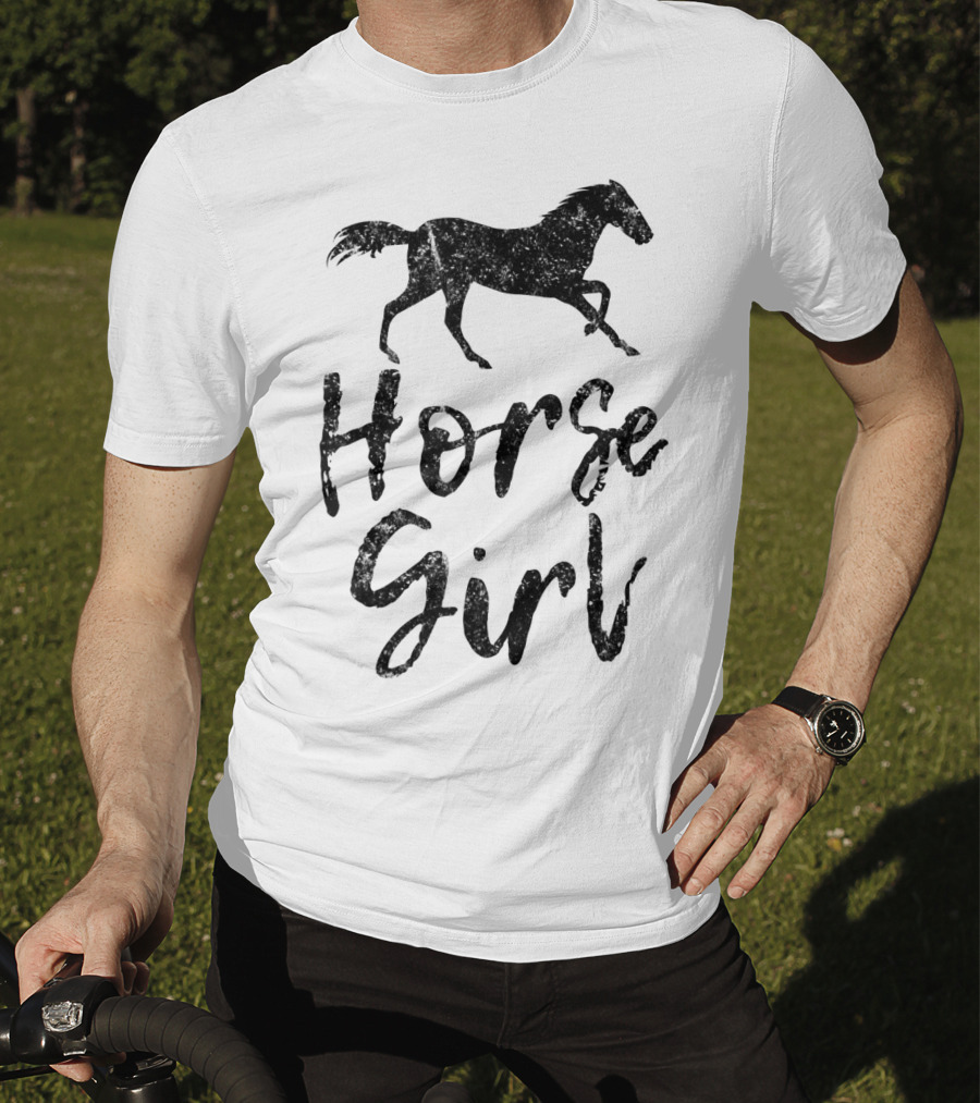 Horse Lover Horse Girl Equestrian Cowgirl Racing T-Shirt