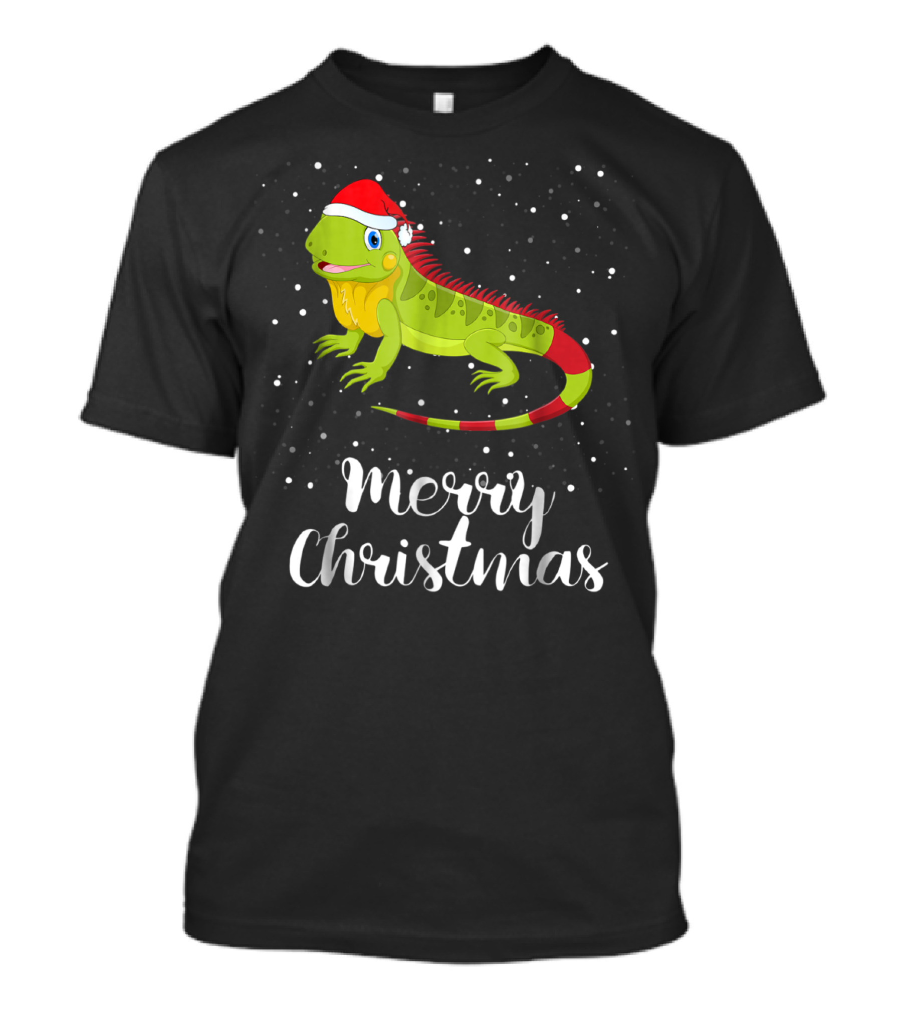 Merry Christmas Iguana Funny Family Matching Group T-Shirt