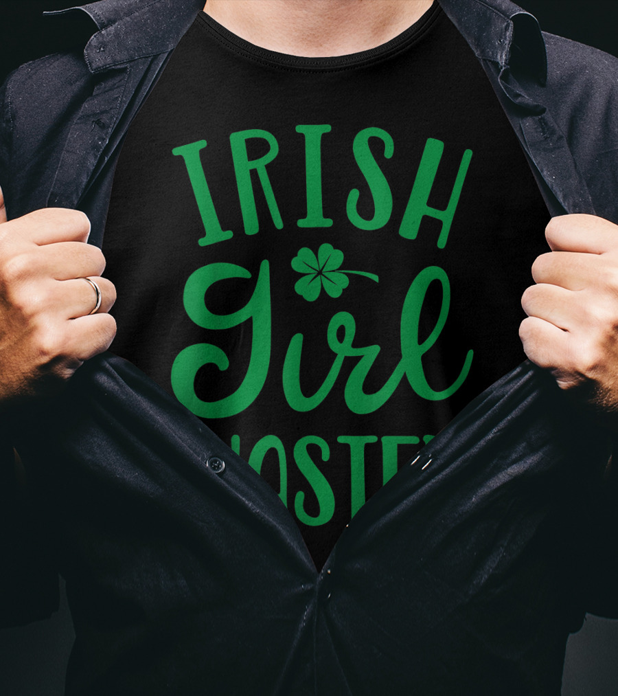 Irish Girl Wasted Shamrock T-Shirt