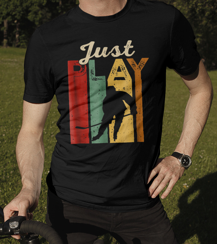 Just Play Hockey Retro T-Shirt