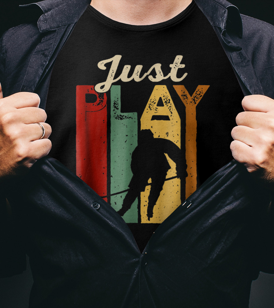 Just Play Hockey Retro T-Shirt