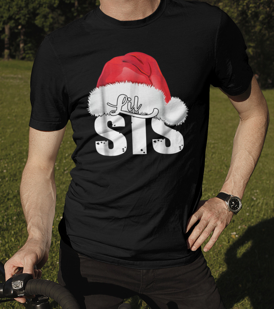 Lil Sis Santa Christmas Family T-Shirt