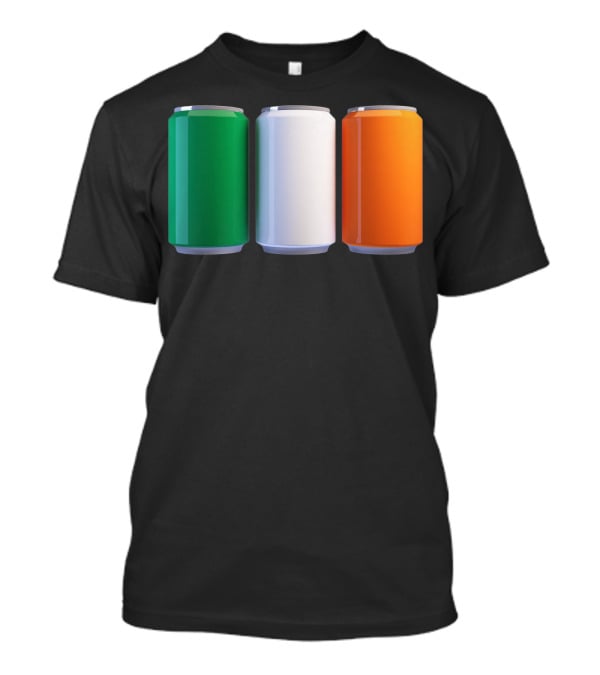 Irish Flag Beer Cans St Patrick's Day Ireland T-Shirt