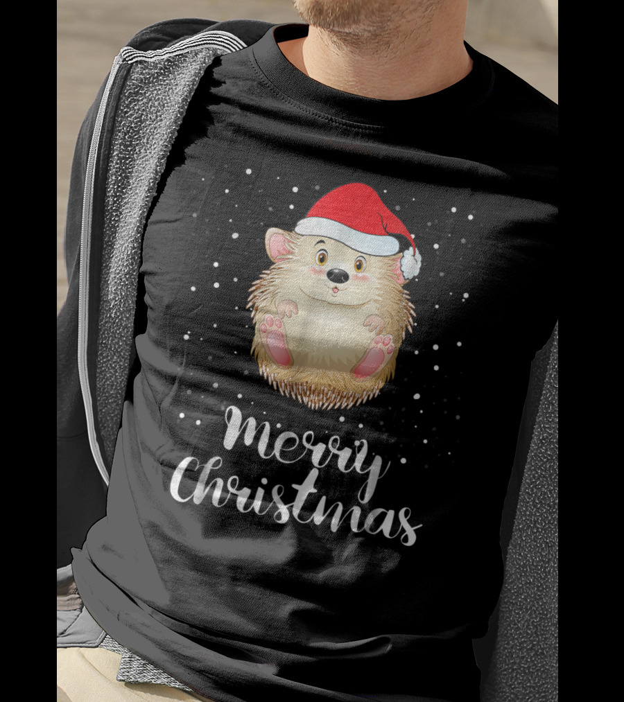 Merry Christmas Porcupine Family Matching Group T-Shirt